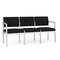 Lesro Black/Onyx Seat, 3 Seat Sofa, 64.5 W 24.5 L 32 H, Open House Solid Color Fabric Seat LS3101 - alternate 1